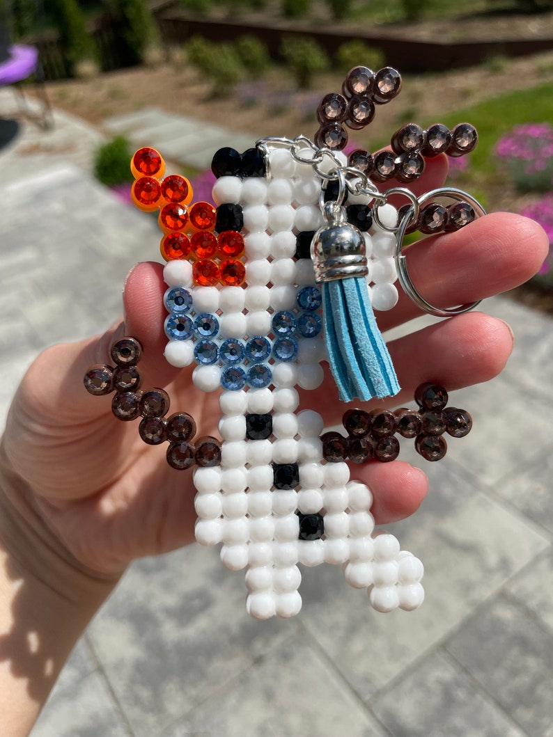 Frozen - Olaf - Key Chain / Bag Charm - w/ Genuine Glass Rhinestones image 7