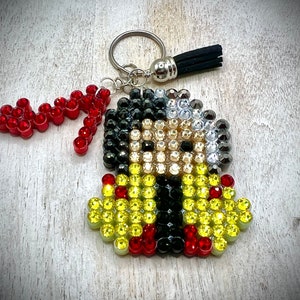 Disney Villains - Cruella - Key Chain / Bag Charm - w/ Genuine Glass Rhinestones