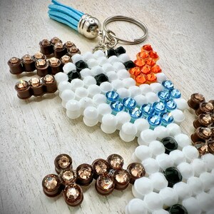 Frozen - Olaf - Key Chain / Bag Charm - w/ Genuine Glass Rhinestones image 2