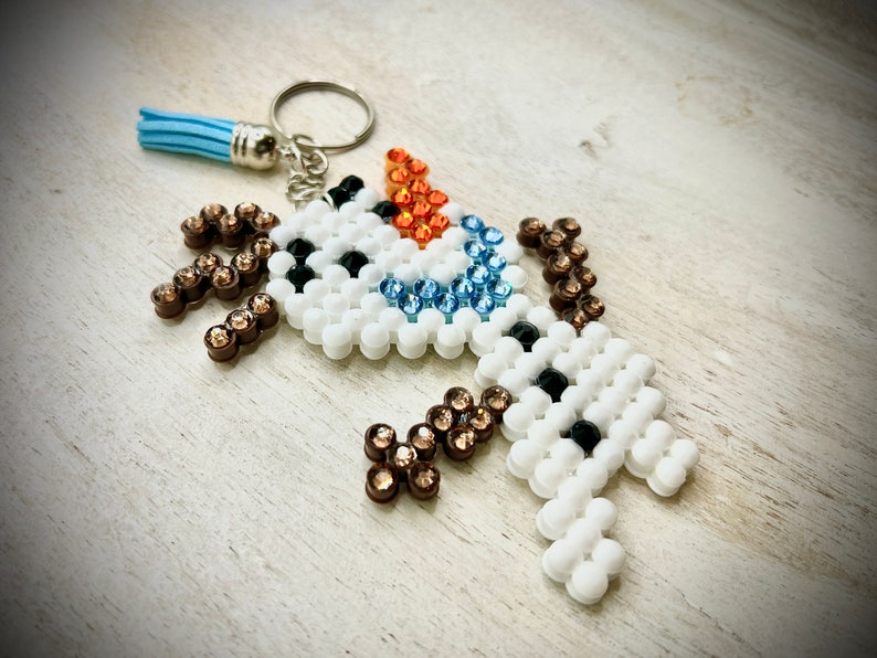 Frozen - Olaf - Key Chain / Bag Charm - w/ Genuine Glass Rhinestones image 4