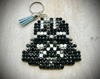 Darth Vader - Star Wars - Llavero de Disney / Encanto de bolso - con pedrería de vidrio genuino