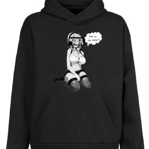 Talk To Me Nice Hoodie Black