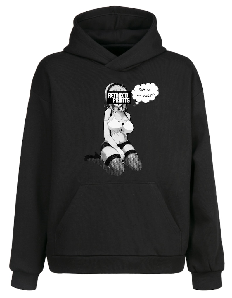 Talk To Me Nice Hoodie Black