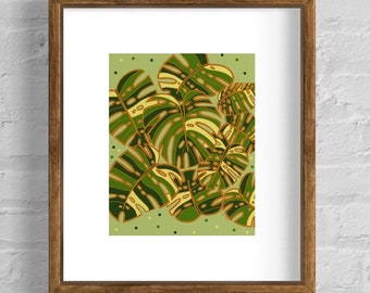 Monstera - orange
