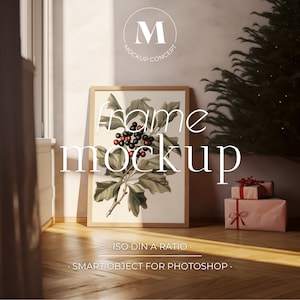 Maquette d&#39;affiche festive au pays des merveilles 030 | Bonbons de Noël | Objet intelligent | ISO | Photoshop | Joyeux | Modèle d&#39;art mural pour le temps des fêtes