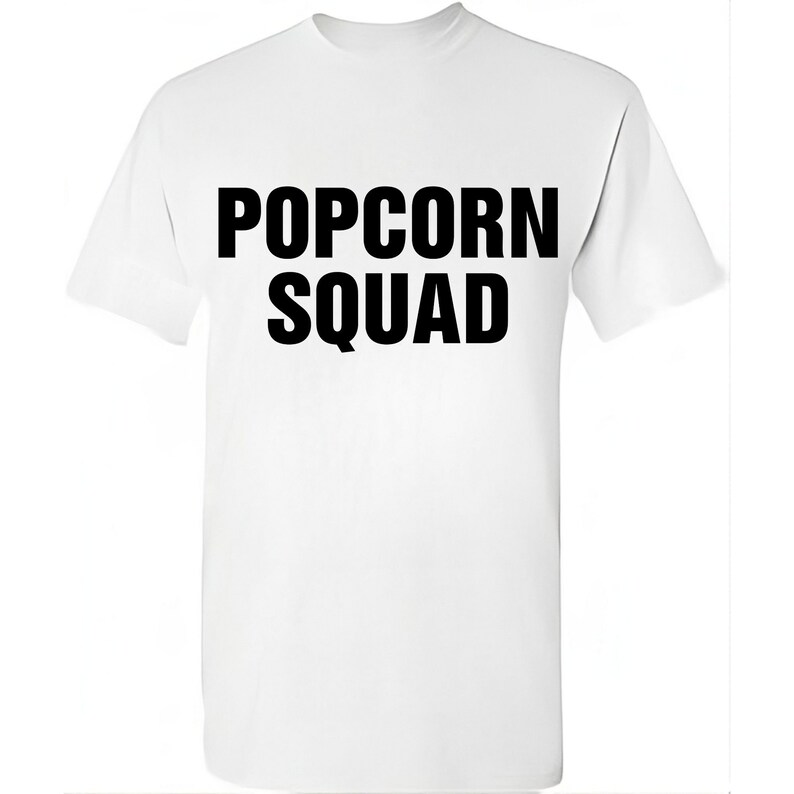 Men's Popcorn Shirt, Popcorn Popper Shirt, Squad Popcorn Shirt