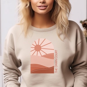 Dawn Court Sweatshirt -Minimalistisch-ACOTAR- - Bookish Merch - Boek minnaar sweatshirt - SJM - Reading Lover Gifts
