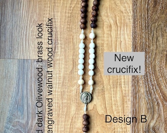 Holy Face Chaplet | Chaplet of the Holy Face | Wood Beads