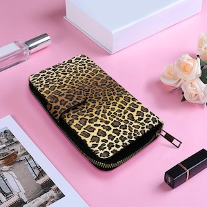 Elegante Klappe Lange Brieftasche: Stilvolles, funktionelles Design mit mehreren Fächern für organisierte Lagerung und mühelosen Stil Schlank, praktisch