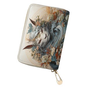 Cartera con diseño de reina dragón, tarjetero, billetera minimalista, tarjetero de piel sintética, organizador de billetera, billetera de bolsillo, billetera moderna