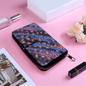 Elegante Klappe Lange Brieftasche: Stilvolles, funktionelles Design mit mehreren Fächern für organisierte Lagerung und mühelosen Stil Schlank, praktisch