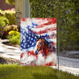 Garden & House Flag Durable Polyester, Double-Sided Design, Two Sizes, Top Sleeve for Easy Hanging (Pole, Hooks, or Fasteners Not Included)