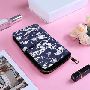 Elegante Klappe Lange Brieftasche: Stilvolles, funktionelles Design mit mehreren Fächern für organisierte Lagerung und mühelosen Stil Schlank, praktisch