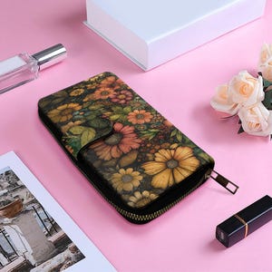 Elegante Klappe Lange Brieftasche: Stilvolles, funktionelles Design mit mehreren Fächern für organisierte Lagerung und mühelosen Stil Schlank, praktisch