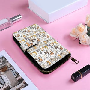 Elegante Klappe Lange Brieftasche: Stilvolles, funktionelles Design mit mehreren Fächern für organisierte Lagerung und mühelosen Stil Schlank, praktisch