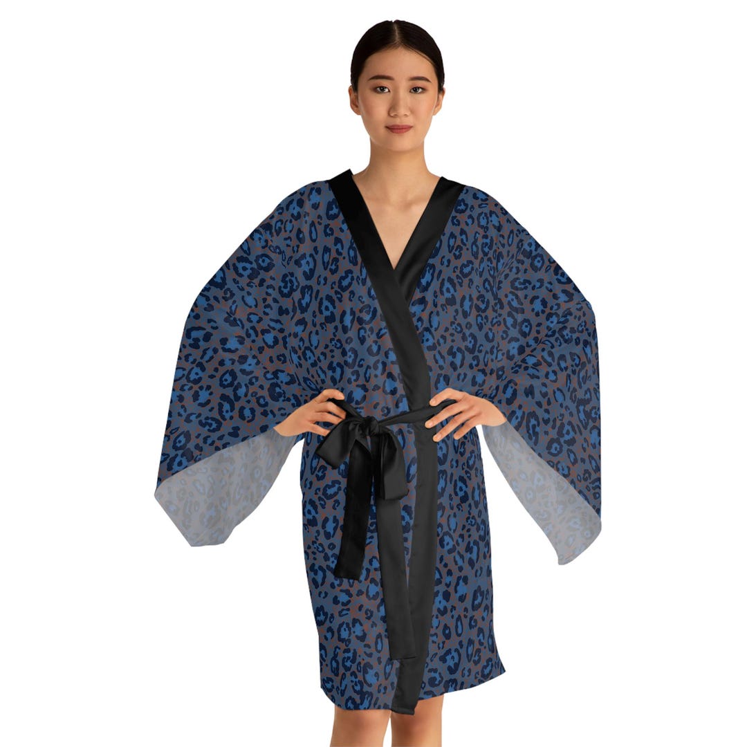 Cartoon Leopard Print Robe