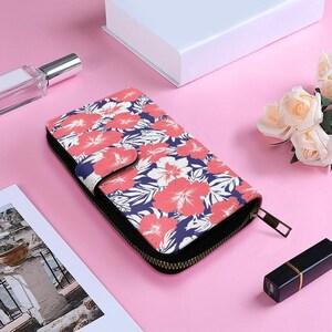 Elegante Klappe Lange Brieftasche: Stilvolles, funktionelles Design mit mehreren Fächern für organisierte Lagerung und mühelosen Stil Schlank, praktisch