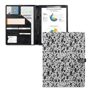 Premium PU Leather Office Folder with Secure Button Closure – Stylish, Durable, Professional Document Organizer for A4 Papers, Notes & More