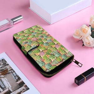 Elegante Klappe Lange Brieftasche: Stilvolles, funktionelles Design mit mehreren Fächern für organisierte Lagerung und mühelosen Stil Schlank, praktisch