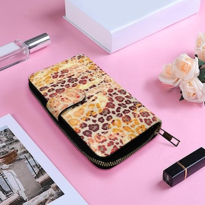 Elegante Klappe Lange Brieftasche: Stilvolles, funktionelles Design mit mehreren Fächern für organisierte Lagerung und mühelosen Stil Schlank, praktisch