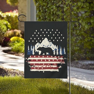 Garden & House Flag Durable Polyester, Double-Sided Design, Two Sizes, Top Sleeve for Easy Hanging (Pole, Hooks, or Fasteners Not Included)