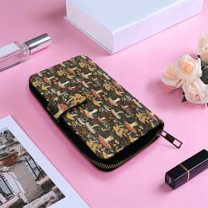 Elegante Klappe Lange Brieftasche: Stilvolles, funktionelles Design mit mehreren Fächern für organisierte Lagerung und mühelosen Stil Schlank, praktisch