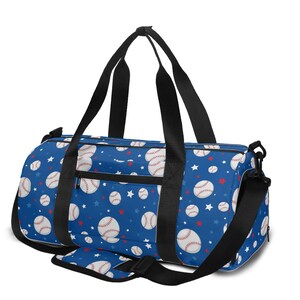 Sporttasche - Sporttasche mit Baseballmuster - Workout-Reisetasche, Yoga-Tasche, perfekt für das Training, Sportveranstaltungen, langlebige Sporttasche