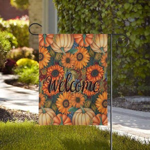 Garden & House Flag Durable Polyester, Double-Sided Design, Two Sizes, Top Sleeve for Easy Hanging (Pole, Hooks, or Fasteners Not Included)