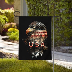 Garden & House Flag Durable Polyester, Double-Sided Design, Two Sizes, Top Sleeve for Easy Hanging (Pole, Hooks, or Fasteners Not Included)