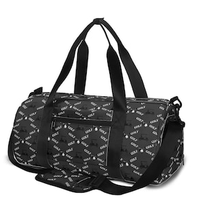 Gym Bag - Sports Duffel With Golf Pattern - Workout Travel Bag, Yoga Bag, Perfect for workouts, sports events, Durable sport bag