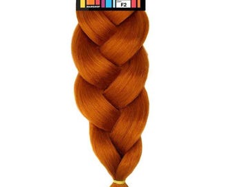 Premium Kanekalon Hair – Aida Hairshop | 200g Pack | 65 cm Folded (130 cm Overall) | Natural Shades | Soft, Matte, Heat-Friendly