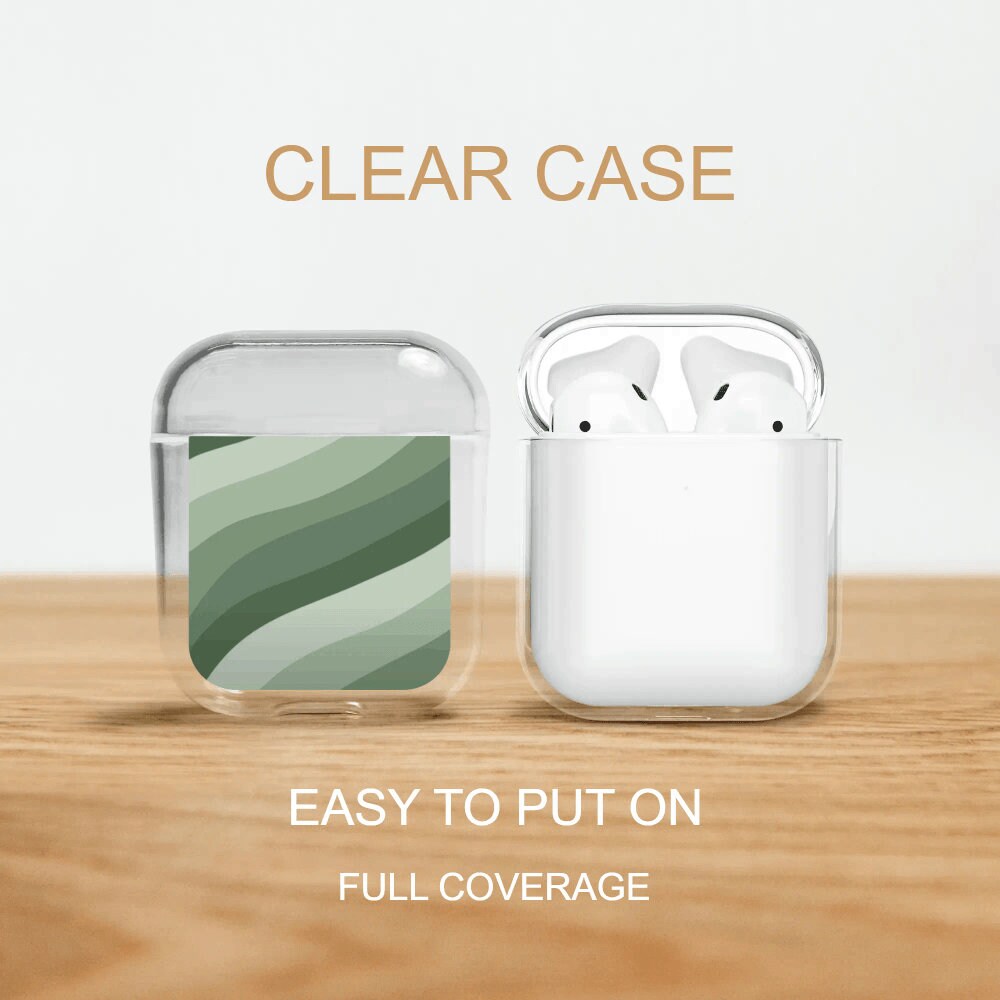 Protective Case For With Green Grid Design, Beautiful Earphone