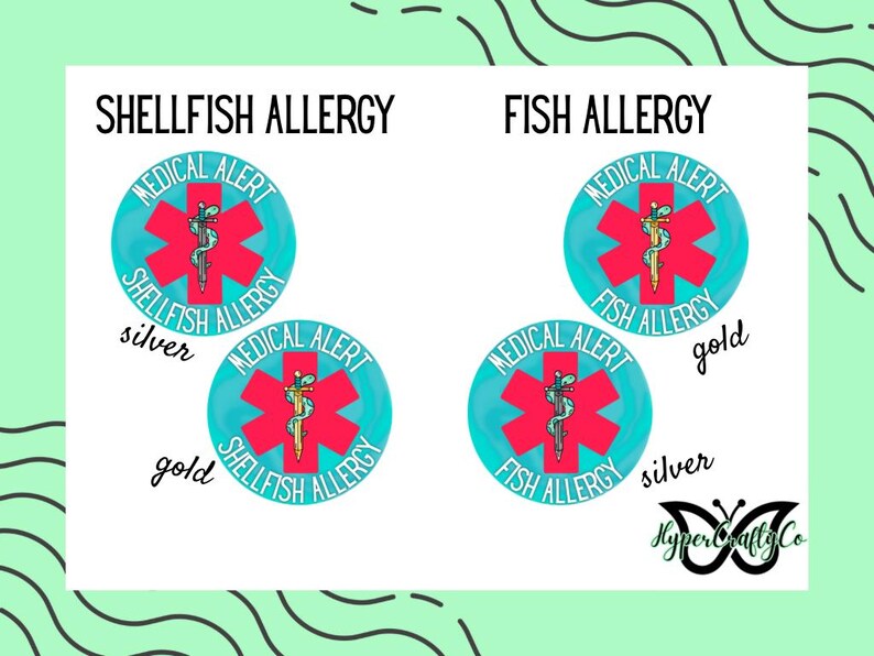 Waterproof Medical Alert Sticker - Food Allergy Anaphylaxis Decal - Etsy