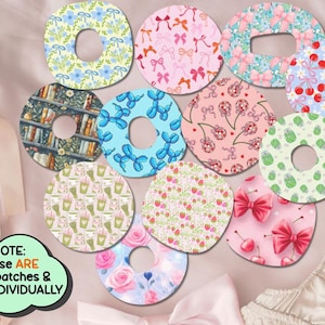 Coquette/Preppy CGM Overpatches - Bandage Covers for Wearable Medical Devices