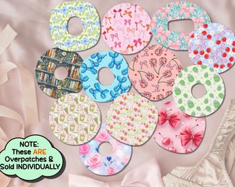Coquette/Preppy CGM Overpatches - Bandage Covers for Wearable Medical Devices