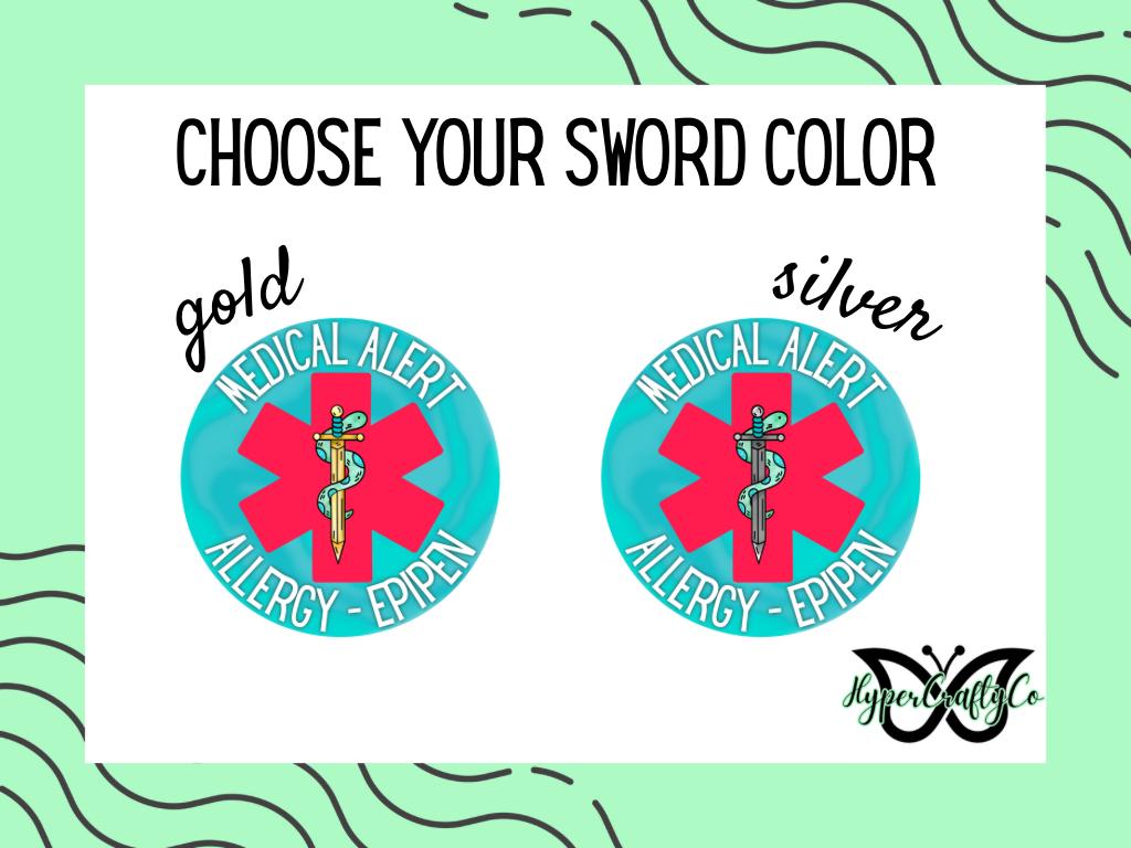 Food Allergy Medical Alert Sticker - Anaphylaxis Alert Decals - Etsy