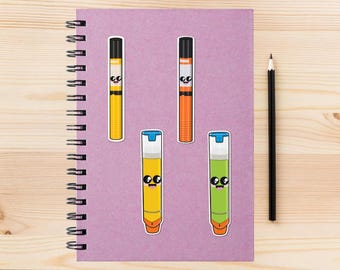 Kawaii EpiPen Stickers - Allergy Shot Waterproof Decal