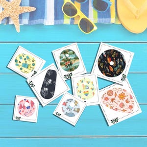 Summer CGM Stickers, Fishing Diabetes Decal, Freestyle Libre/ Freestyle Lingo/ Dexcom/ Medtronic CGM Stickers, Tropical/ Ocean CGM Decals