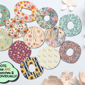 Floral/Cottagecore CGM Overpatches - Bandage Covers for Wearable Medical Devices