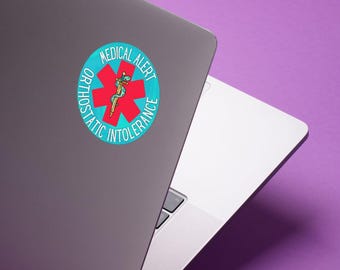 Dysautonomia Medical Alert Sticker - Chronic/Invisible Illness Decals