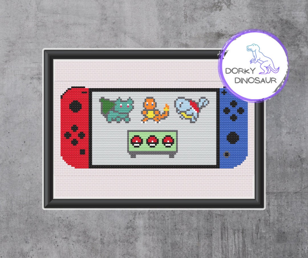 Pokemon Switch Cross Stitch Pattern (PDF Download) - Etsy