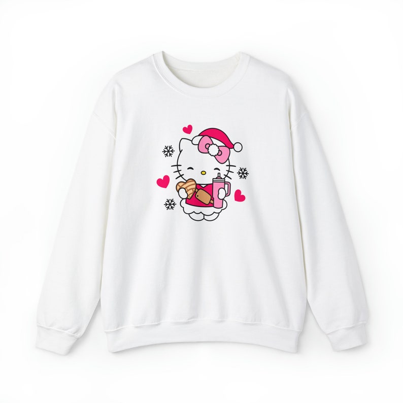 Hello Kitty Concha Crewneck, Hello Kitty Xmas Sweater, Cute Holiday
