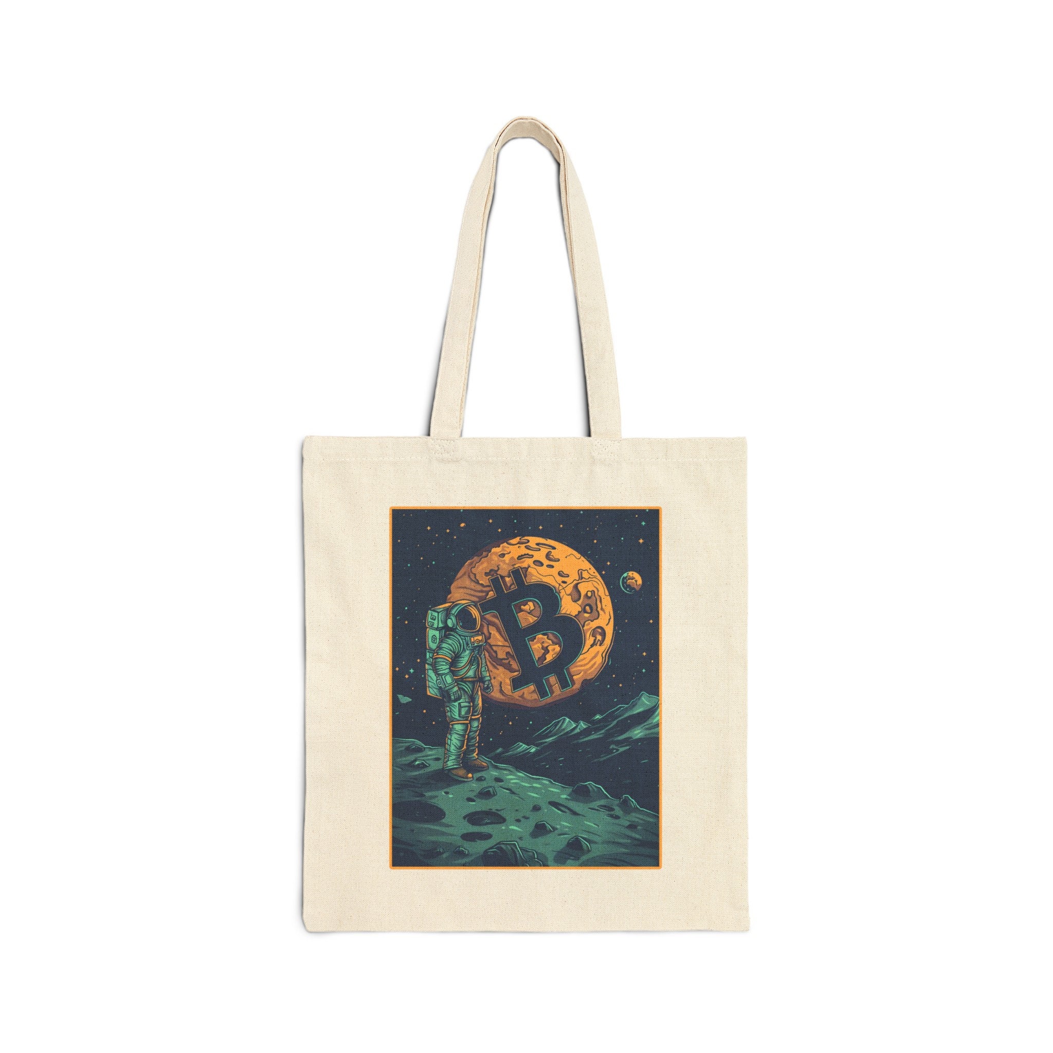 Bitcoin Tote Bag, Bitcoin to the Moon Bag Model 1 - Etsy