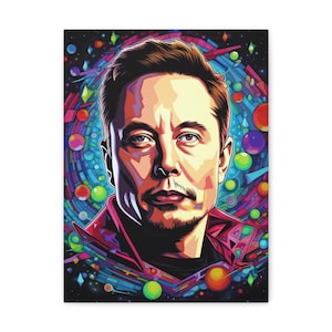 Elon Musk Canvas, Elon Musk Wall Decoration Canvas
