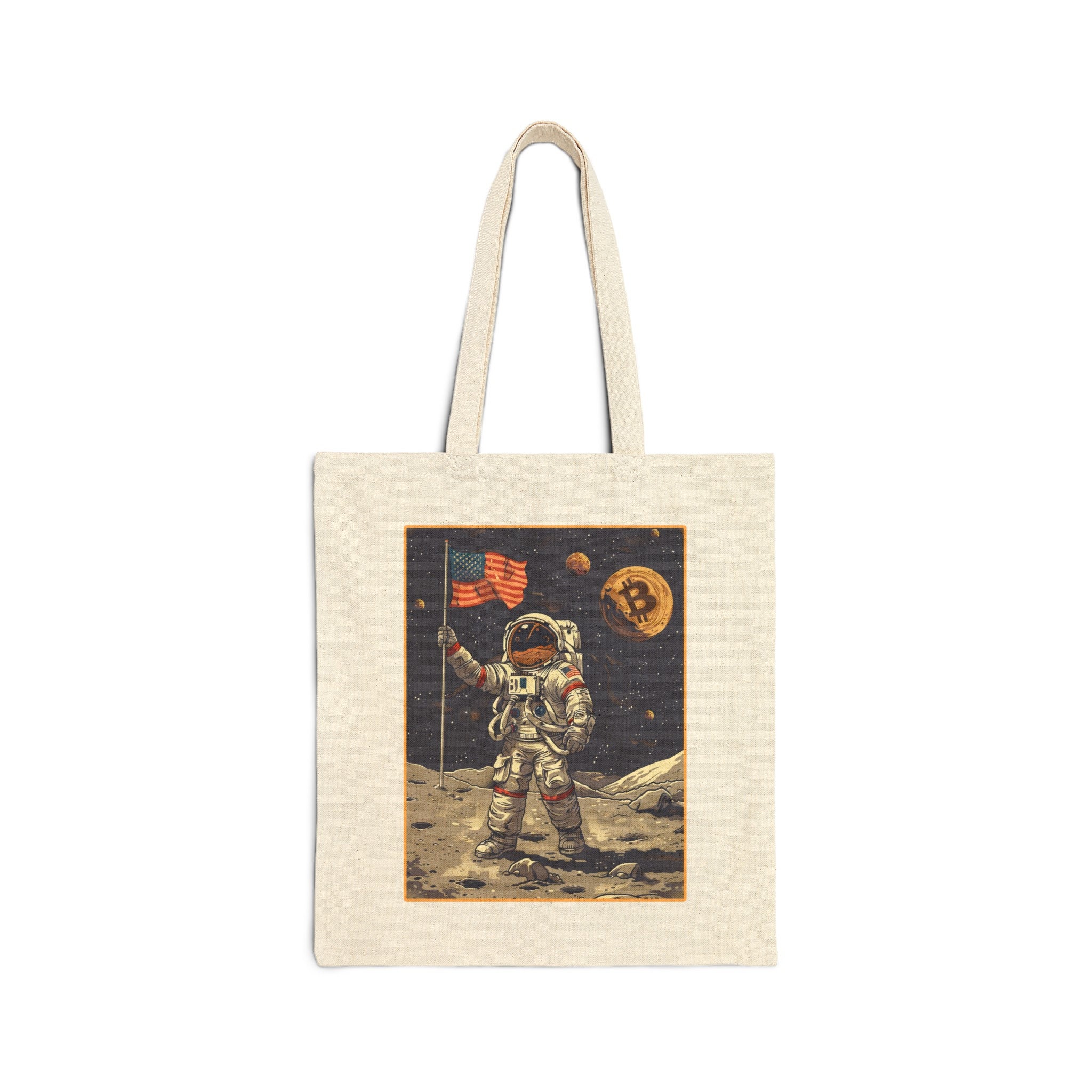 Bitcoin Tote Bag, Bitcoin to the Moon Bag Model 3 - Etsy