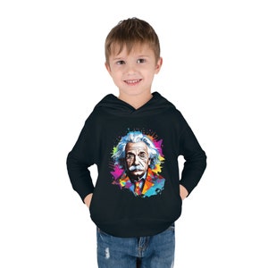 Einstein Toddler Pullover Fleece Hoodie, Albert Einstein Kids Hoodie, Einstein Children Clothing