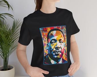 マーティン ルーサー キング ジュニア T シャツ、マーティン ルーサー キング T シャツ、MLK ユニセックス T シャツ、I Have a Dream T シャツ モデル 2