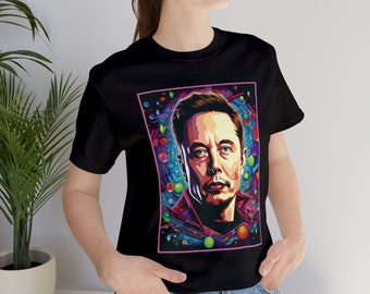 Elon Musk cool T-shirt, Elon Musk artistiek shirt, Elon Musk Unisex Tee