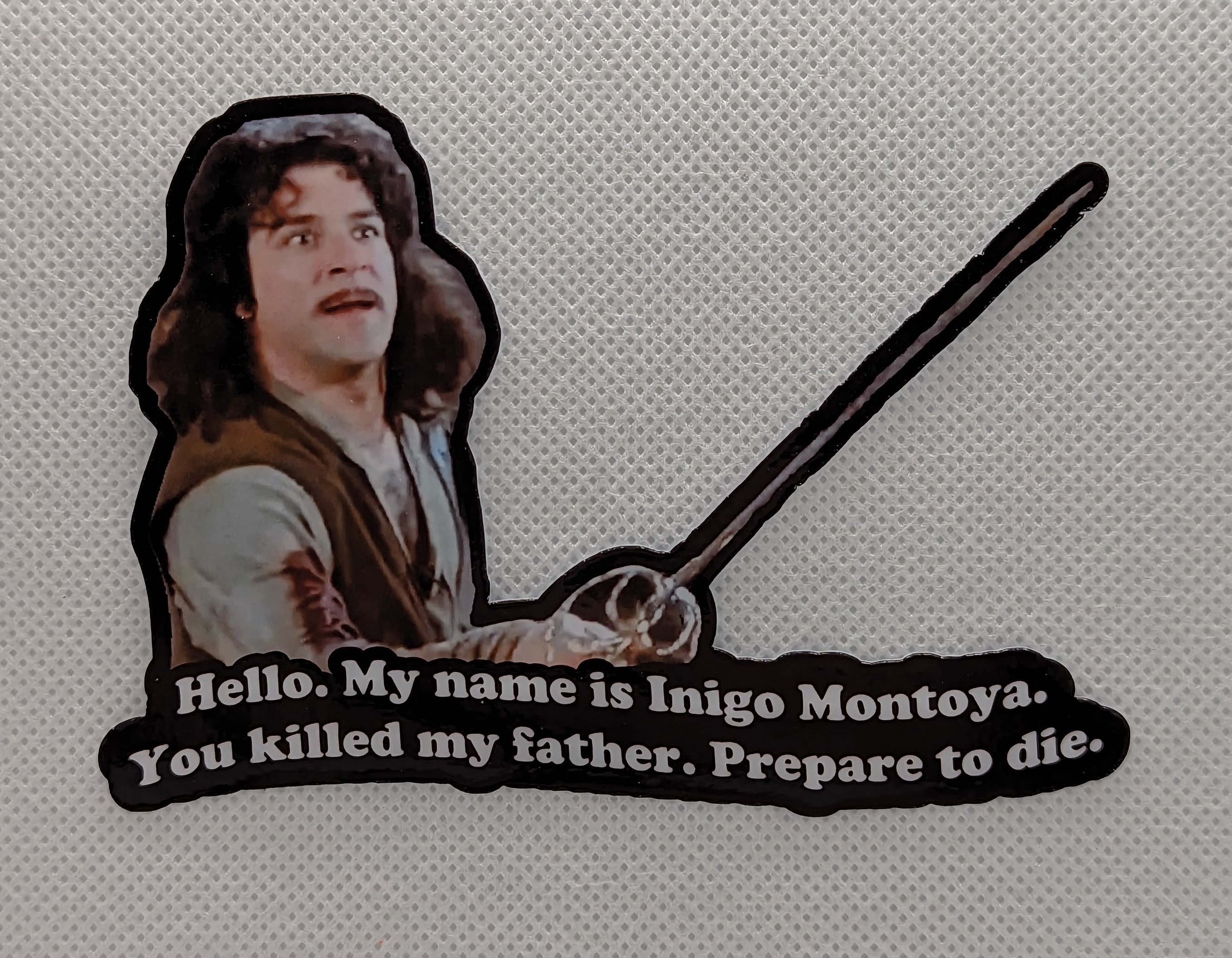 Princess Bride Inigo Montoya Sticker, image size:2717x2112