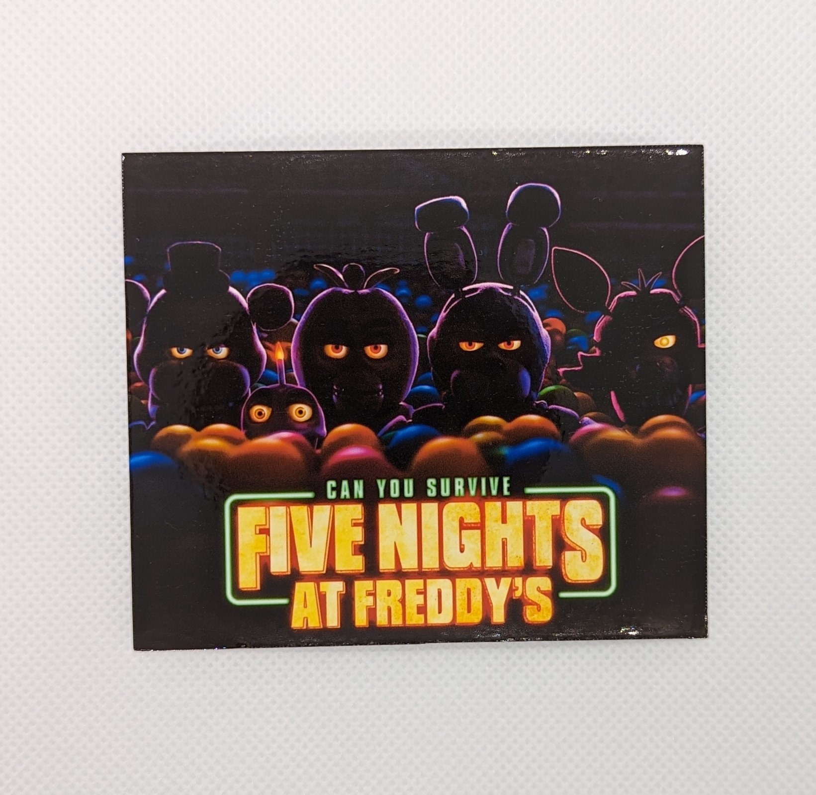 6pcs FNAF Water Bottle Label Birthday Party Five Nights At
